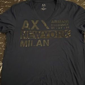 Navy Blue Armani Exchange Medium Shirt